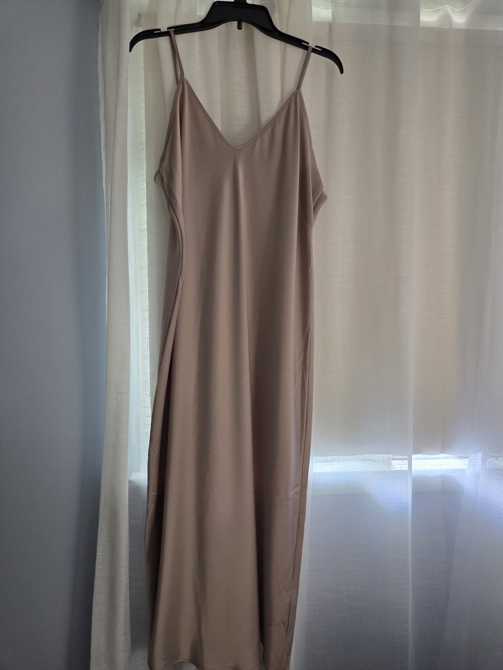 Banana Republic Taupe Slip Maxi Dress